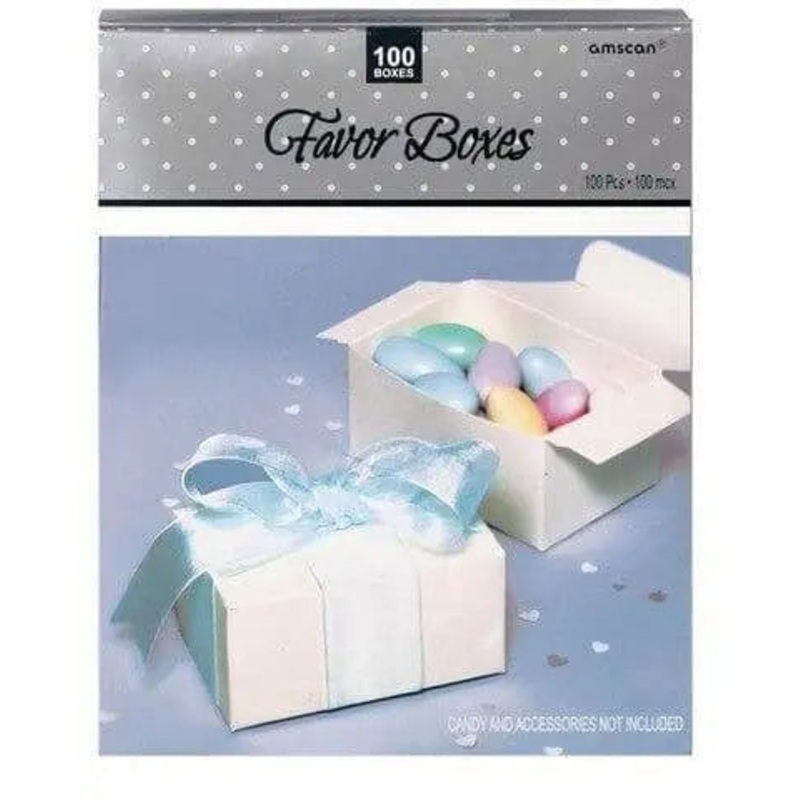 Mega Pack Favor Boxes - Ivory