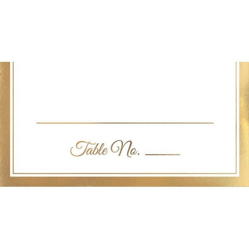 Place Cards With Gold Trim 50/pkg