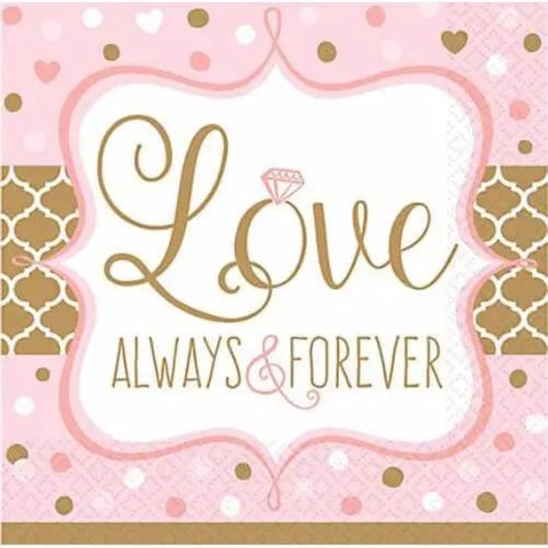 Sparkling Wedding - Beverage Napkins (16ct)