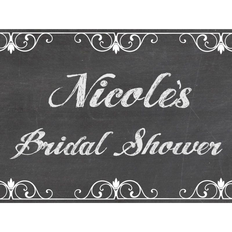 Wedding Chalkboard Custom 18" X 24" Lawn Sign