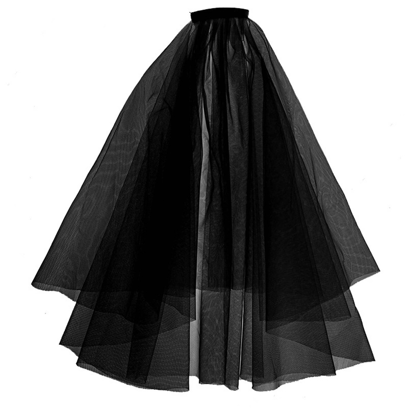 Black Gothic Wedding Veil