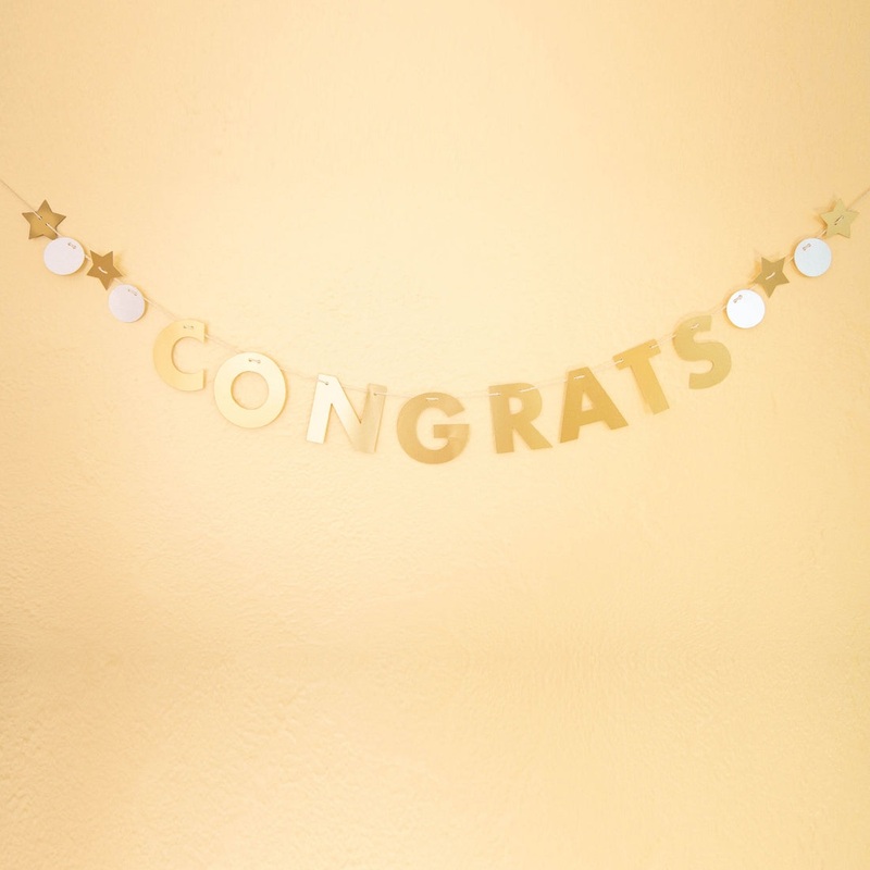 Congrats Banner | Engagement Retirement Wedding Decor