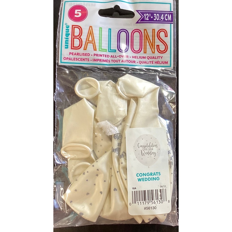 Congratulations on wedding balloon