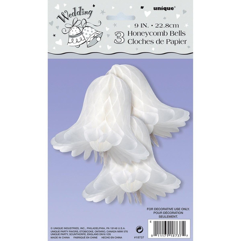 Honeycomb Bells 9 In. 3/pkg
