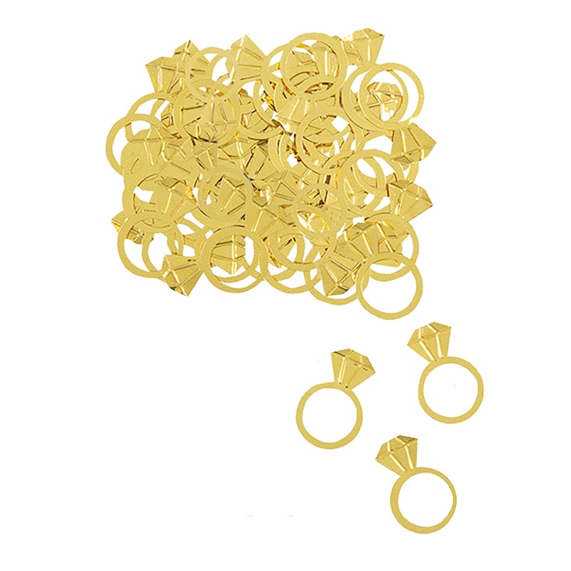 Pink Blooms Wedding Small Gold Table Scatters, 0.5 Oz, 1 Count