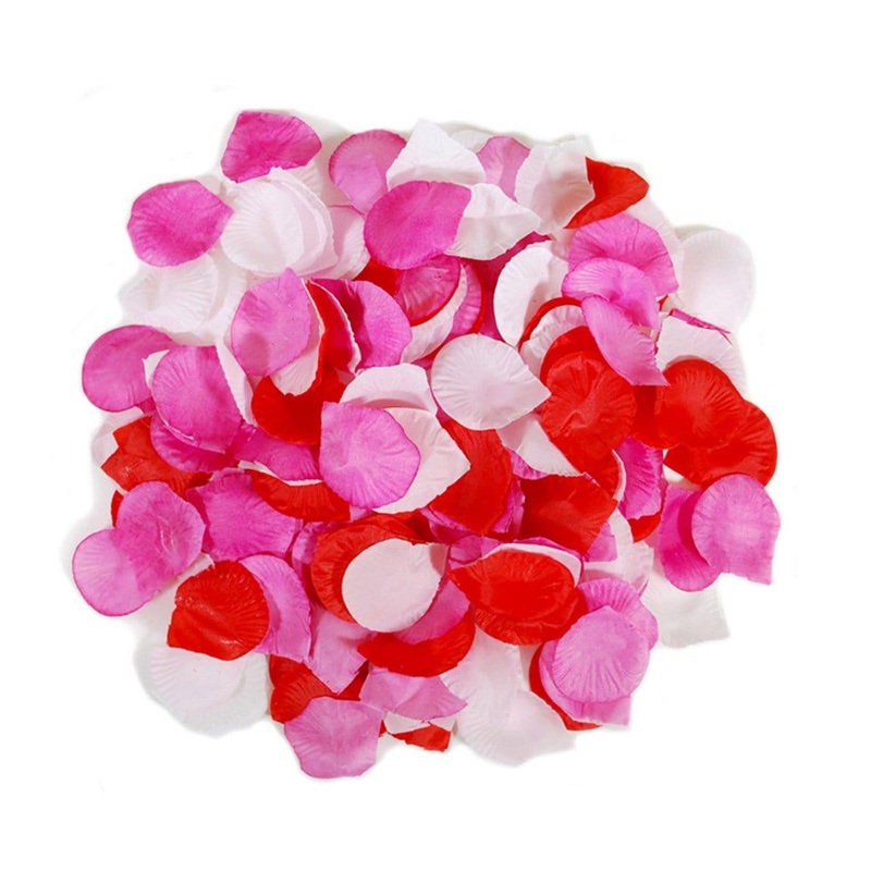 Red, Pink & White Rose Petals