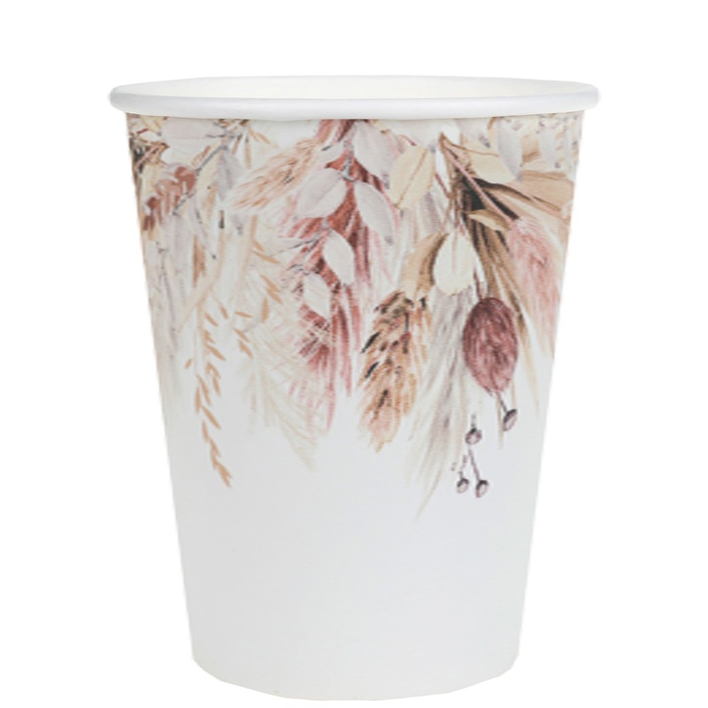 Romance Wedding Party Paper Cups, 9 Oz, 10 Count