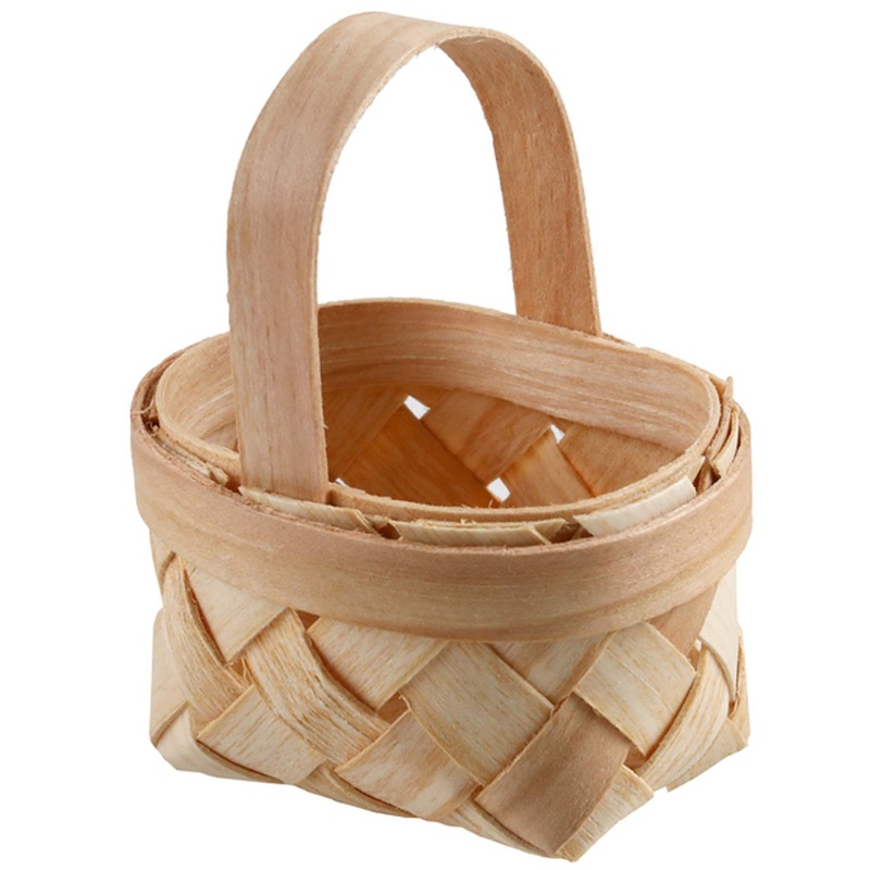 Romance Wedding Wicker Basket, 2.5 Inches, 1 Count