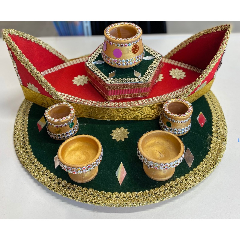 Wedding Decoration Handmade Thali 1pc
