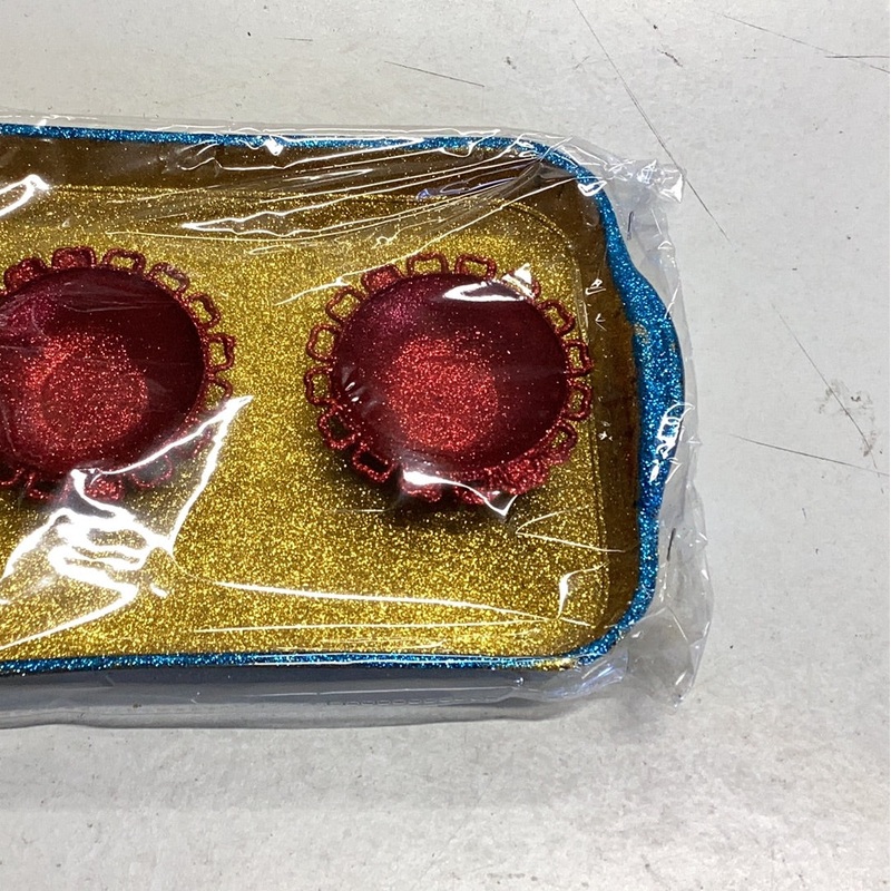 Wedding decoration tray with 2 bowls