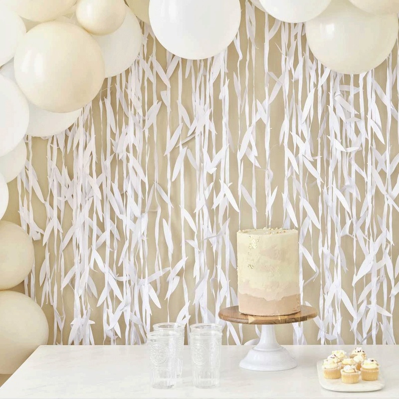 Botanical Wedding Curtain Backdrop Leaf Foliage