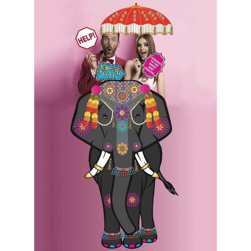 F126 Traditional Indian Wedding Elephant Photo booth