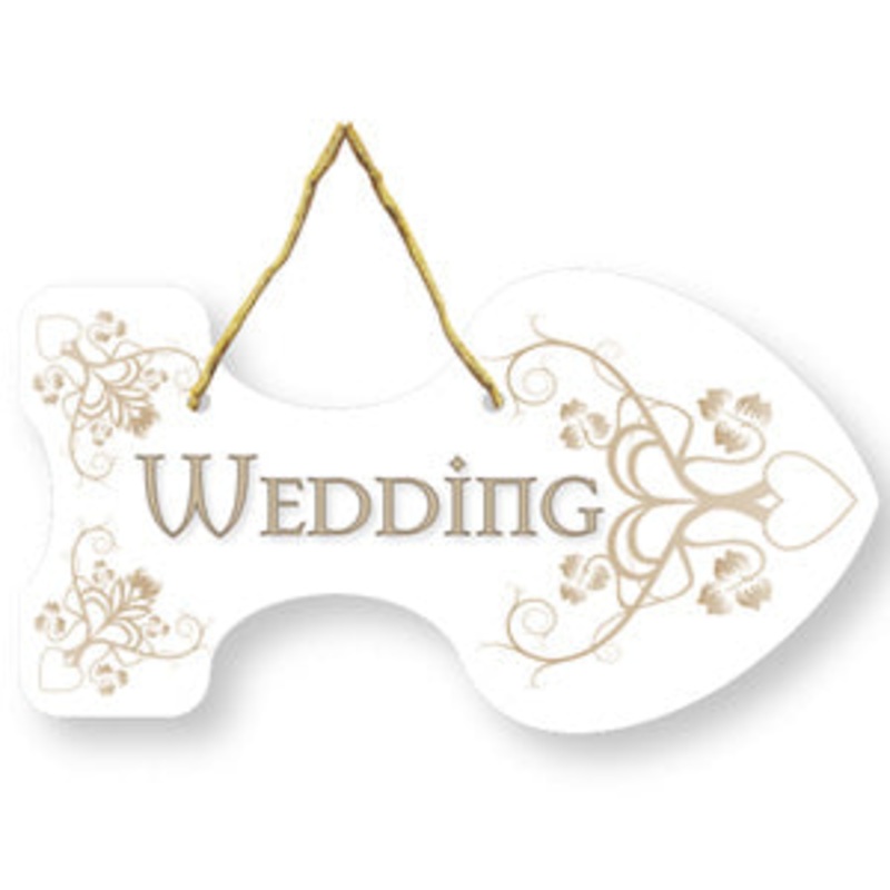Rustic Wedding Directional Sign