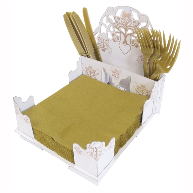 Rustic Wedding Napkin/Cutlery Holder