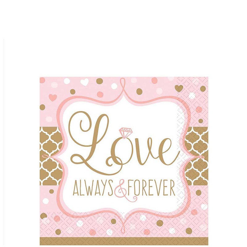 Sparkling Wedding Beverage Tissues 16pcs