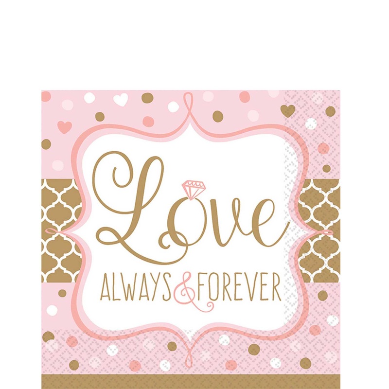 Sparkling Wedding Lunch Tissues 16pcs