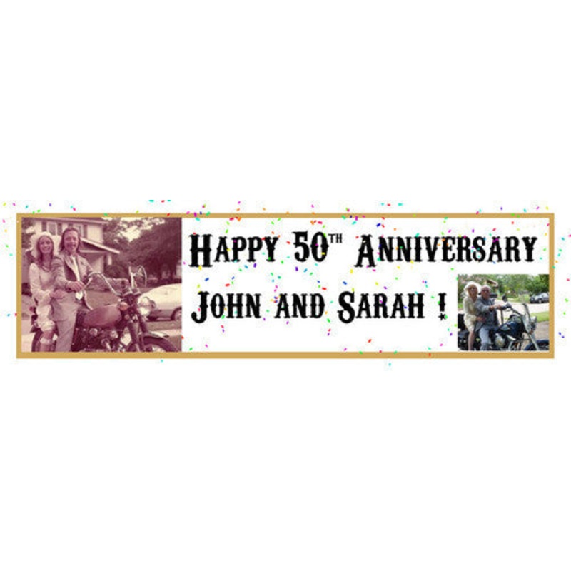 Super Golden Wedding Anniversary Banner