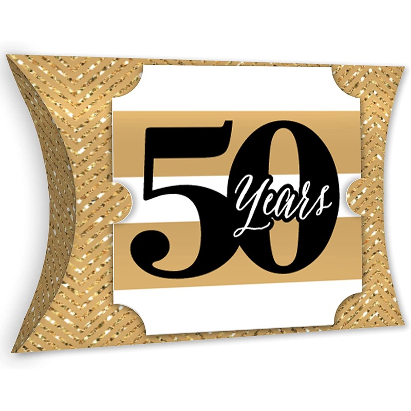 We Still Do - 50th Wedding Anniversary - Favor Gift Boxes - Anniversary Party Large Pillow Boxes - Set of 12