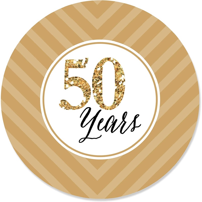 We Still Do - 50th Wedding Anniversary - Party Circle Sticker Labels - 24 Count