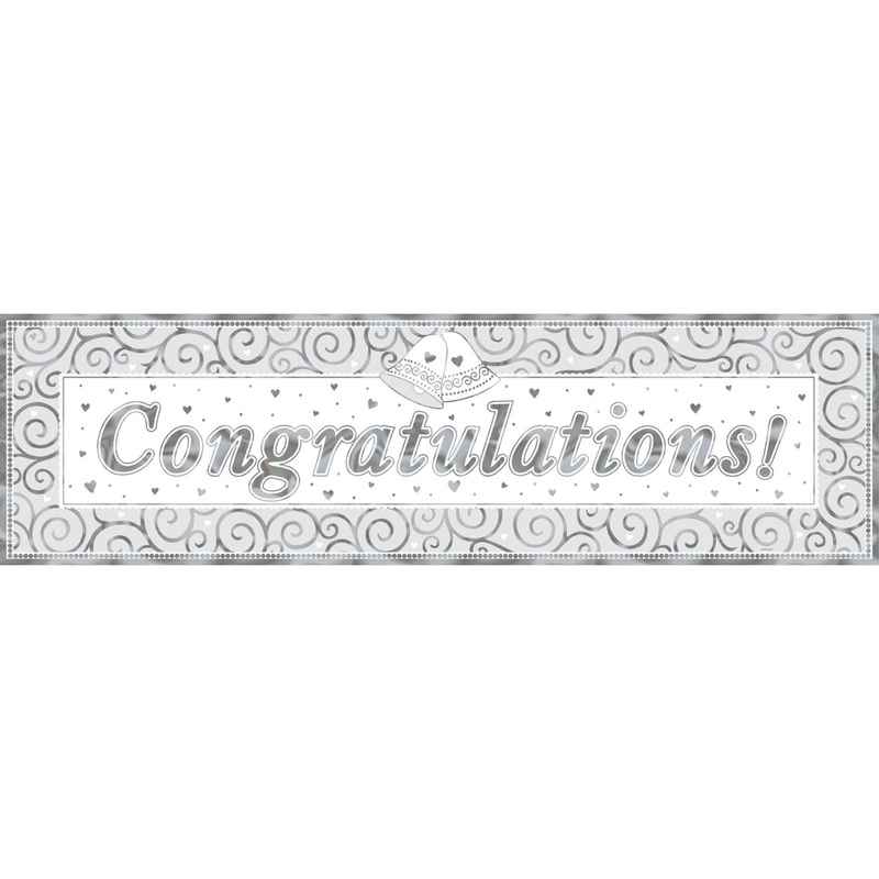 Wedding Giant Sign Banner 65 x 20in