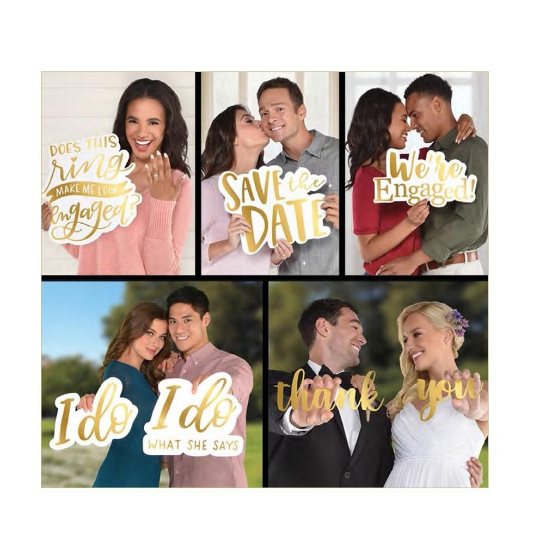 Wedding Large Words Props 7pcs