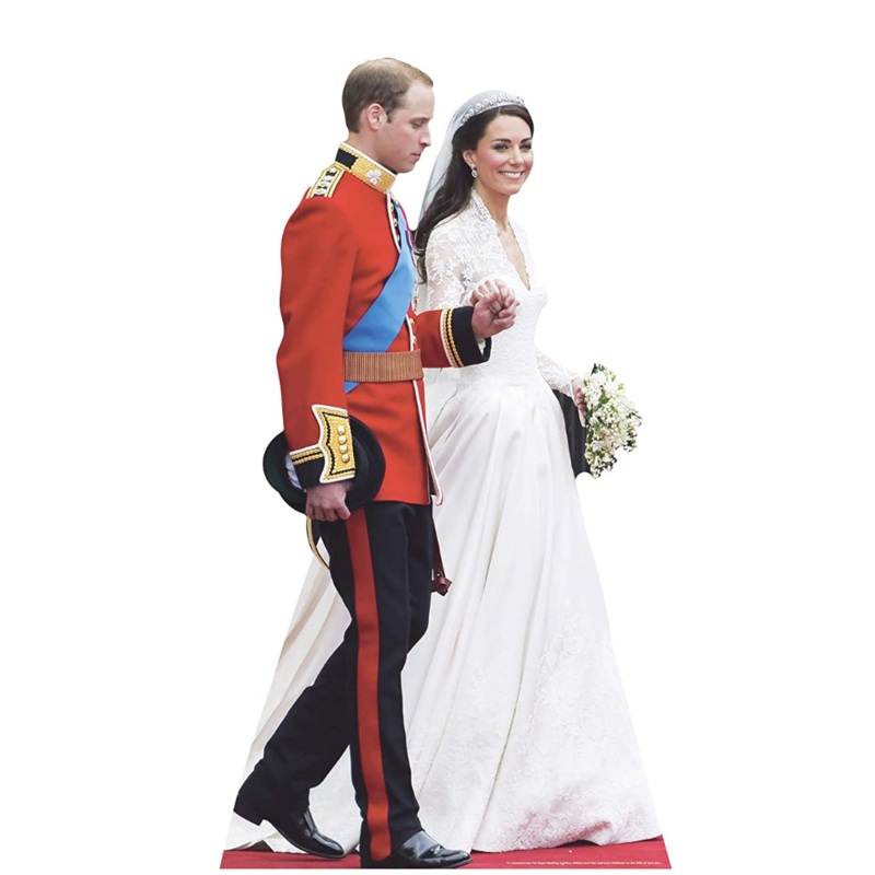 William and Kate Wedding Standee 72" x 41"