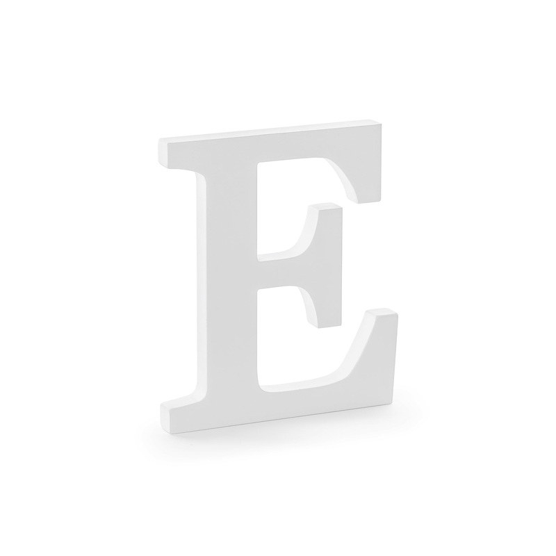 Wooden Letter E Wedding Decor