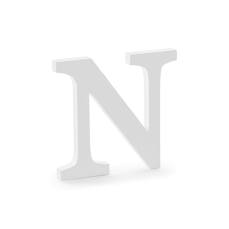 Wooden Letter N Wedding Decor