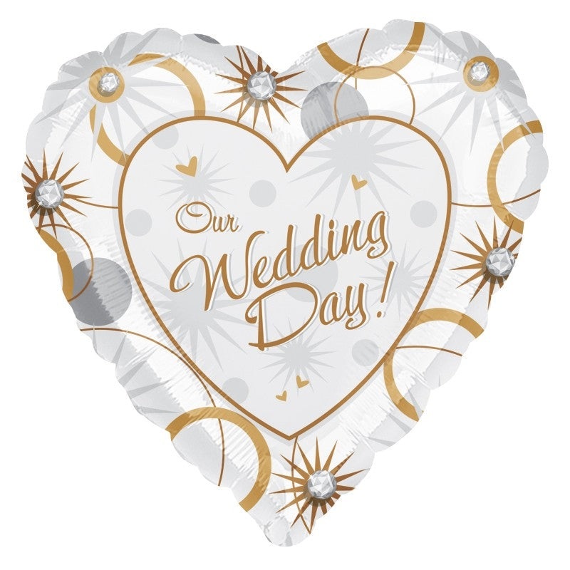 18'' Foil Our Wedding Day