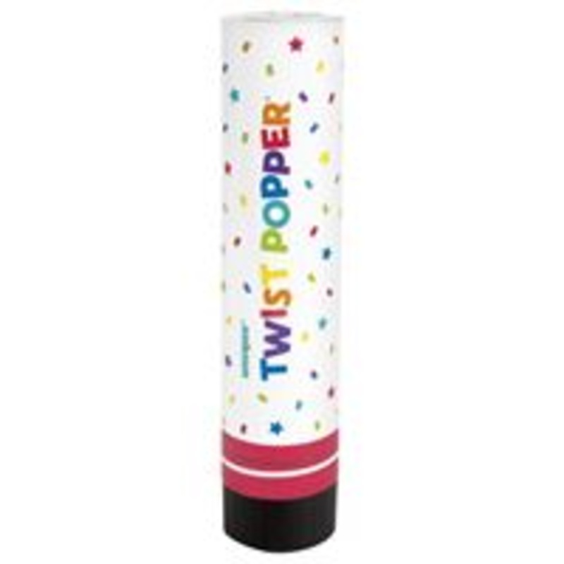 Confetti Twist 7.5" Popper  Large Party Confetti Shooter for Weddings, Birthdays & Celebrations