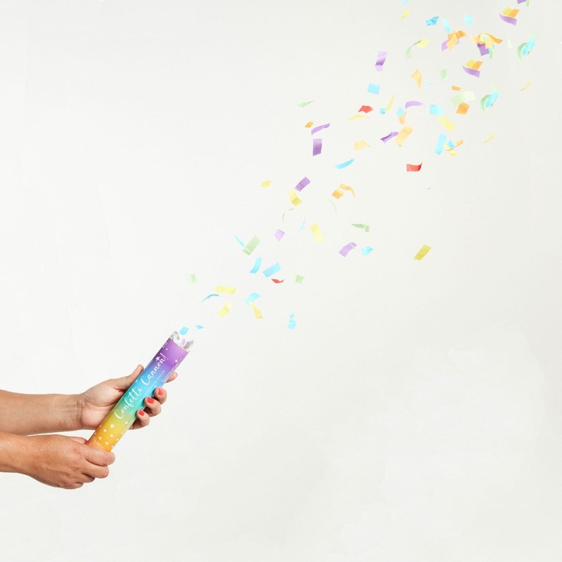 Rainbow Wedding Biodegradable Confetti Cannon