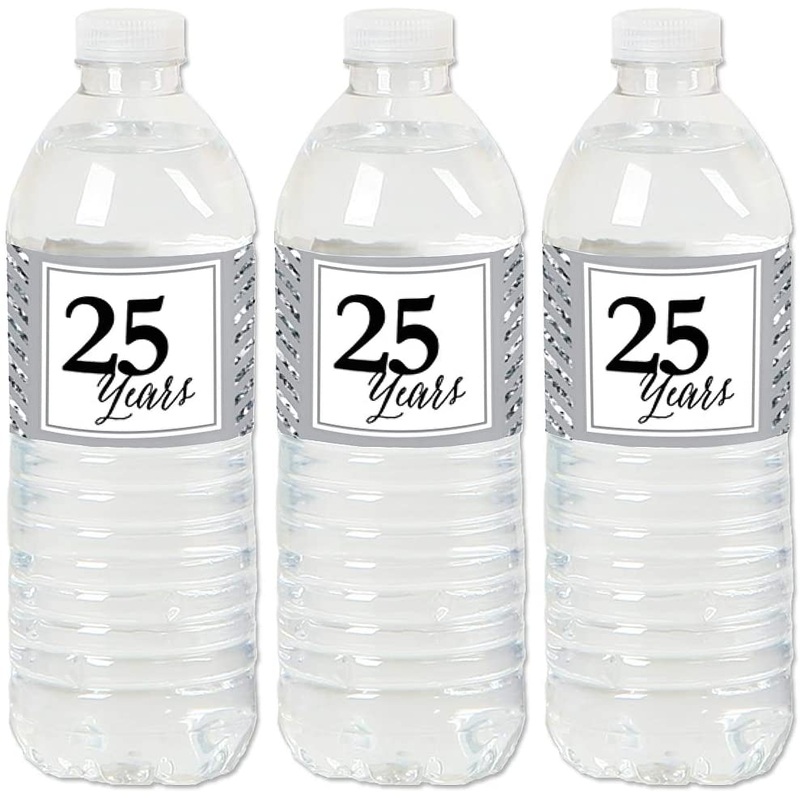 We Still Do - 25th Wedding Anniversary - Anniversary Party Water Bottle Sticker Labels - Set of 20