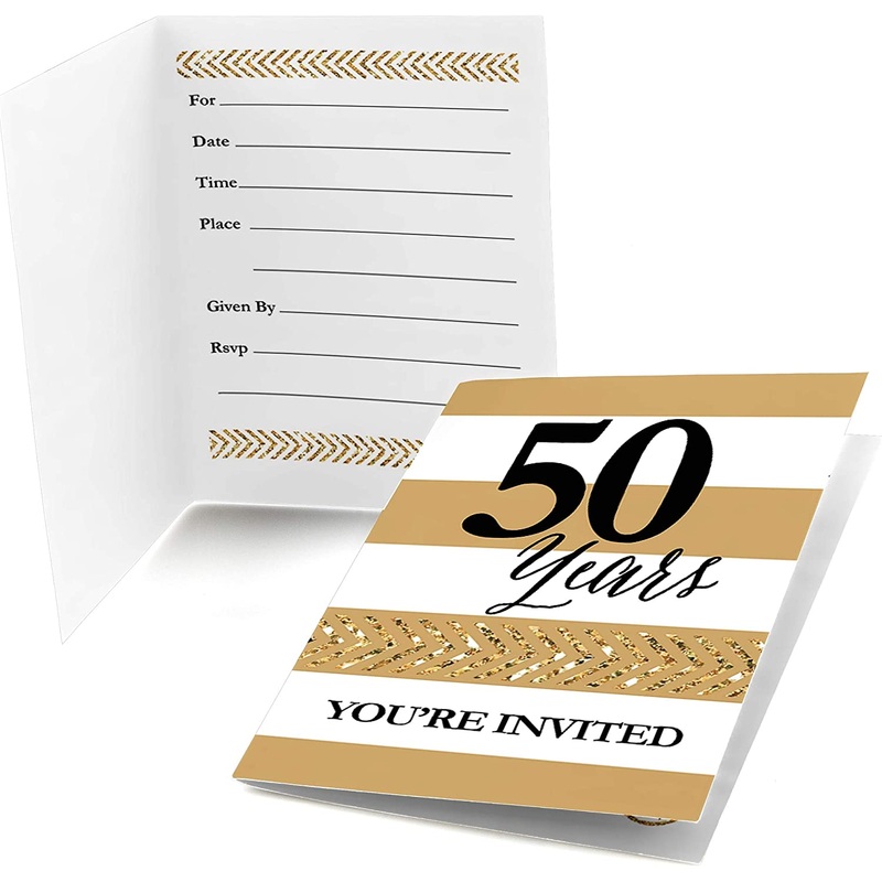 We Still Do - 50th Wedding Anniversary - Fill In Anniversary Party Invitations (8 count)