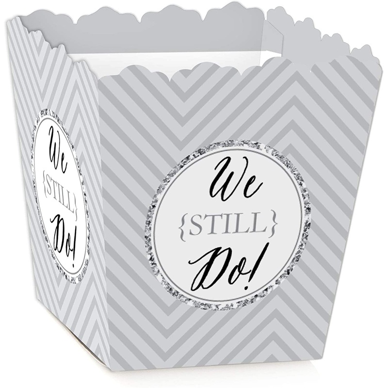 We Still Do - Party Mini Favor Boxes - Wedding Anniversary Party Treat Candy Boxes - Set of 12