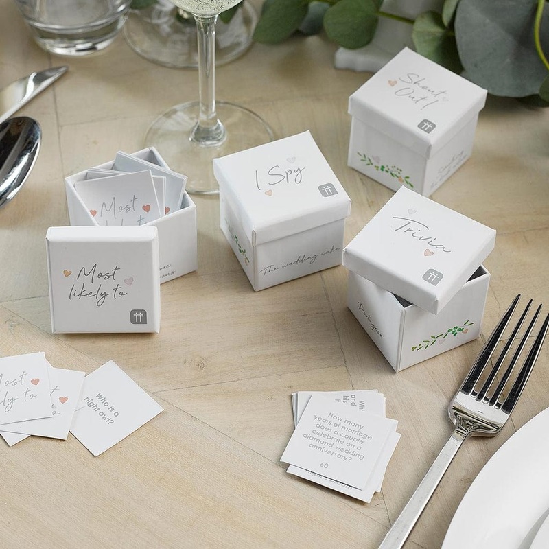 Wedding Table Ice Breaker Games