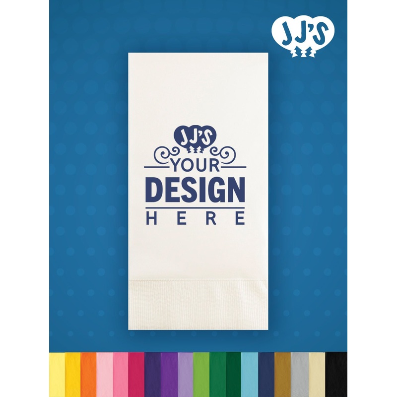 Custom Printed Guest Towel Napkins for Wedding, Bridal Shower, House Warming, Birthday, and Corporate Parties