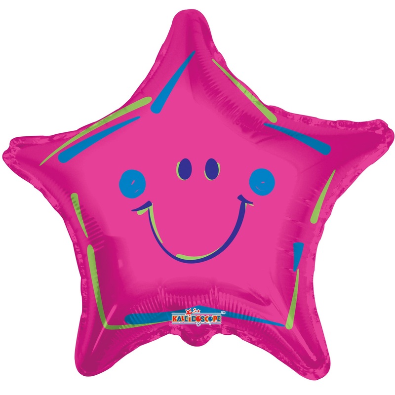 Pink Smiley Balloon