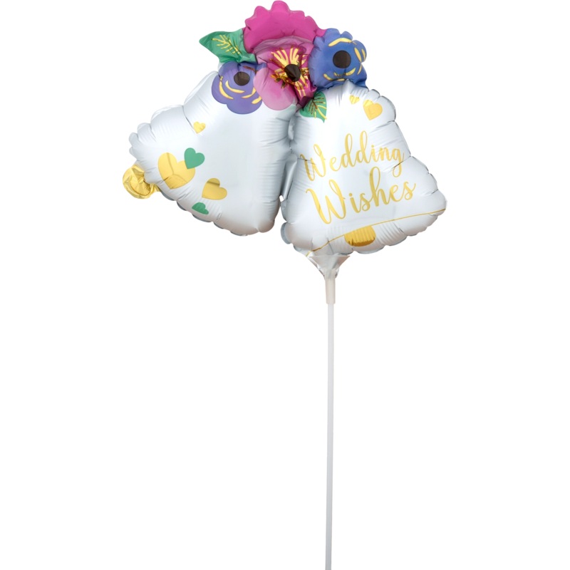 Wedding Bells Mini Shape (Requires heat-sealing) 11 Balloon