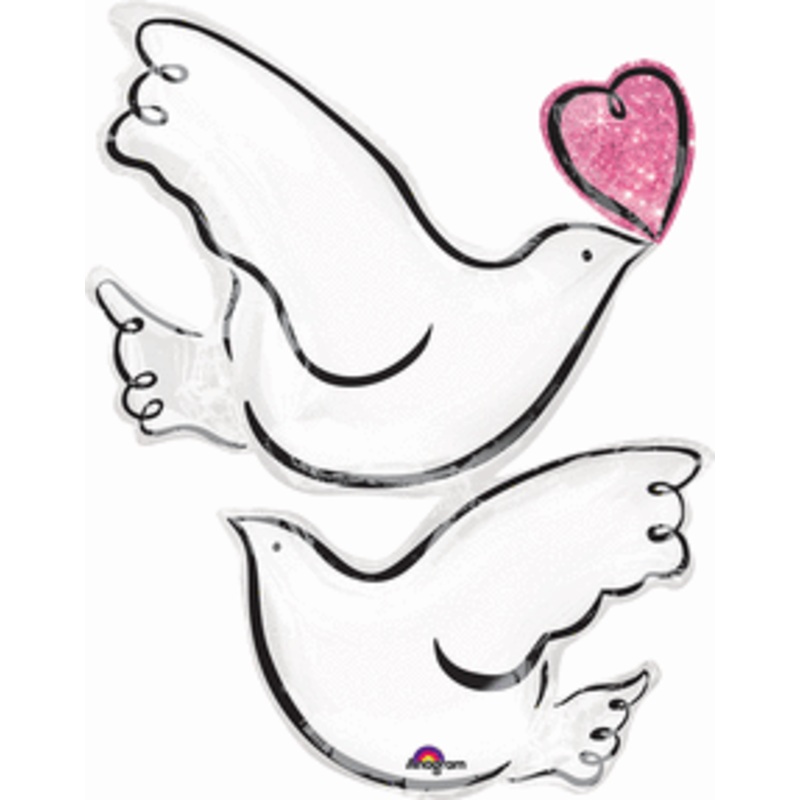 Wedding Doves 32" Balloon
