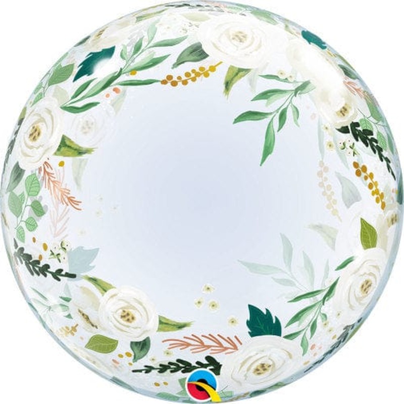 Wedding Floral Deco Bubble 24 Balloon