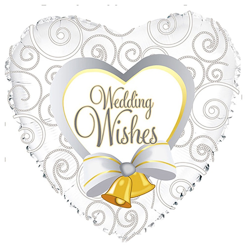 Wedding Wishes & Bells 17 Balloon