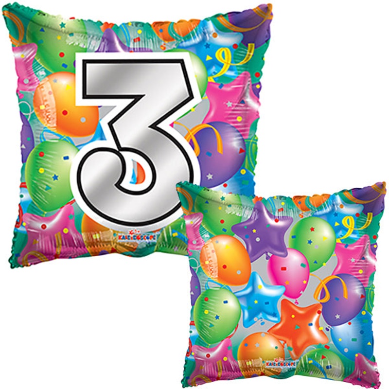 Number 3 Balloon
