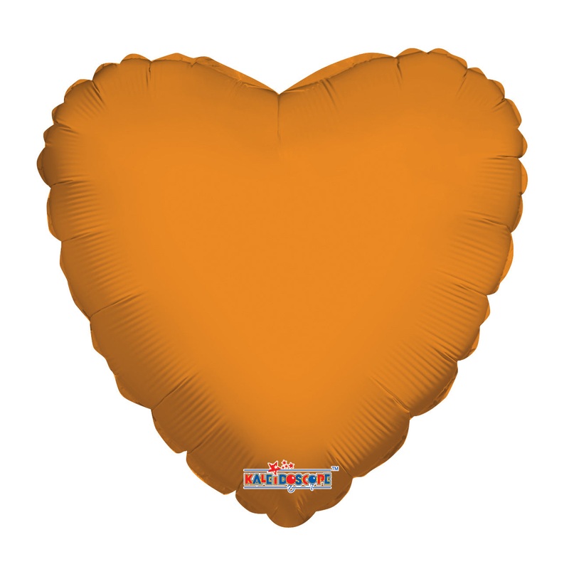 Orange Heart Balloon