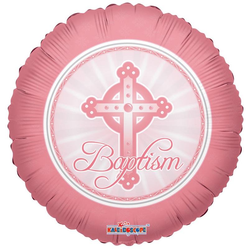 Pink Baptism Balloon