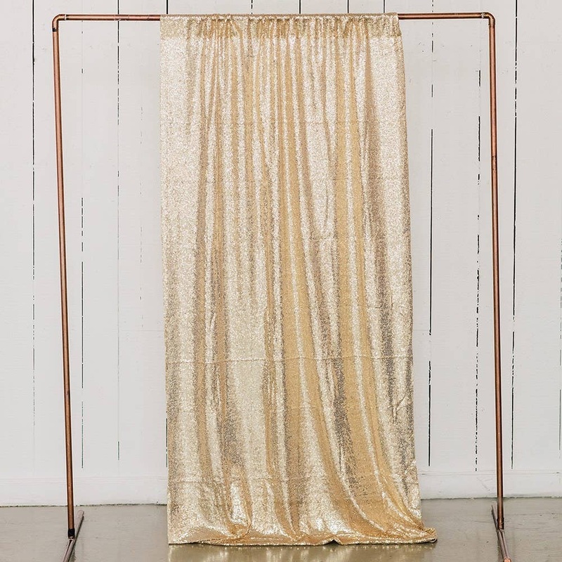Wedding Photo Backdrop - Gold Sequin