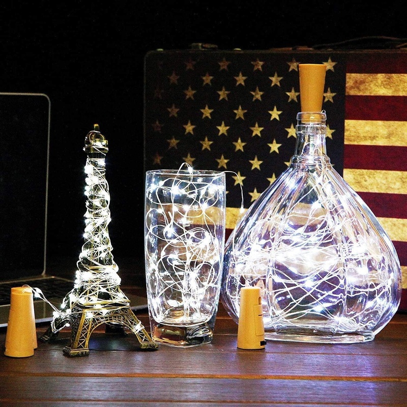 Wine Bottle Cork Lights for Party Wedding Bedroom Festival Halloween Bar Jar Lamp Decoration