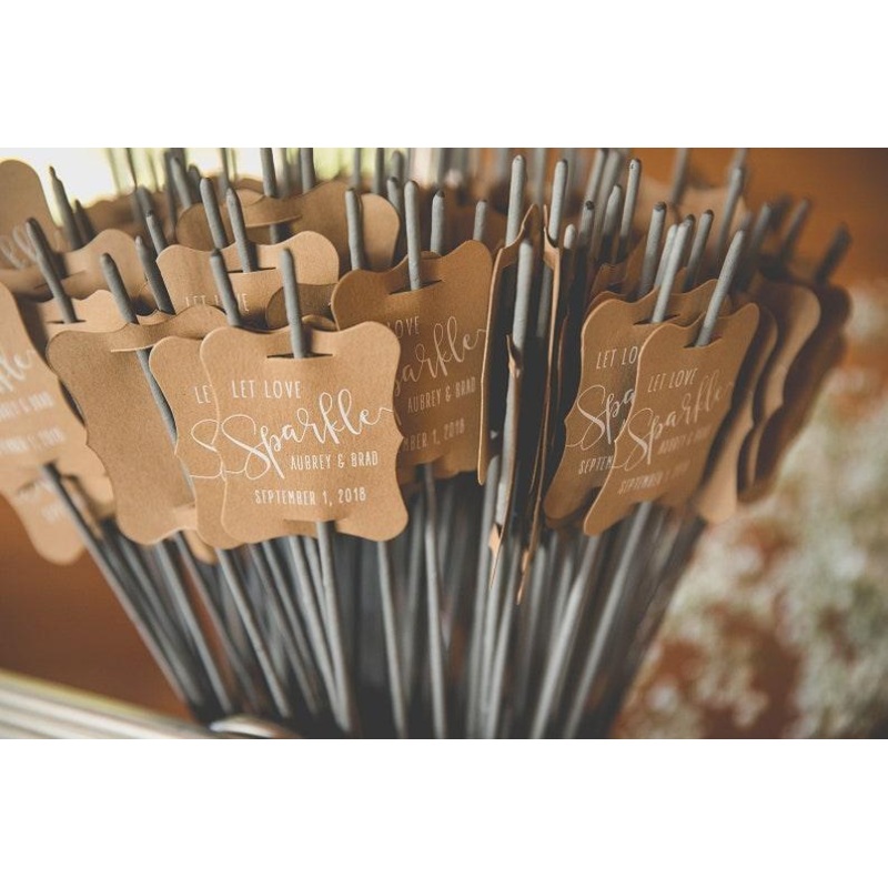 50 Sets Wedding Sparkler Tag, Sparkler Sleeves, Custom Sparkler Tags, Unique Sparkler Tags, Sparkler Send Off
