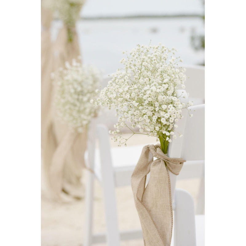 6"X108" Natural Jute Burlap Chair Bow Sashes for Wedding Event Party Ceremony Reception