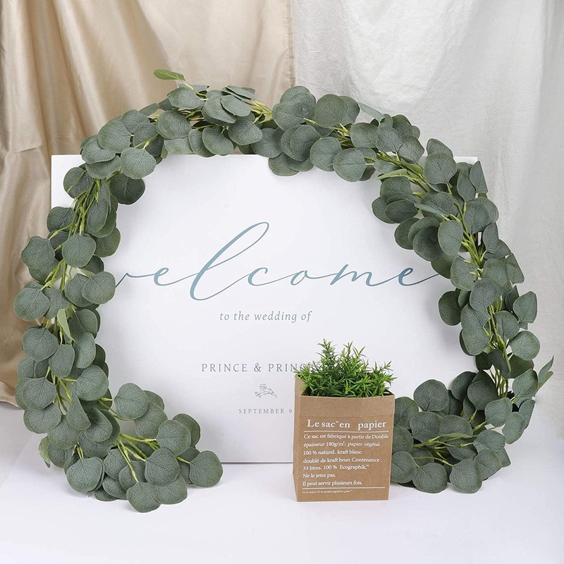 Artificial Eucalyptus Garland Greenery Eucalyptus Vines  for Wedding Party Garden Home Decorations