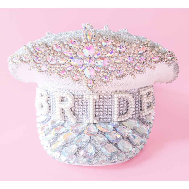 Bedazzled Bride Hat